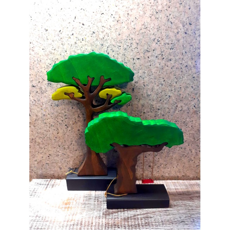 Wooden trees set 0-253 Stands deco